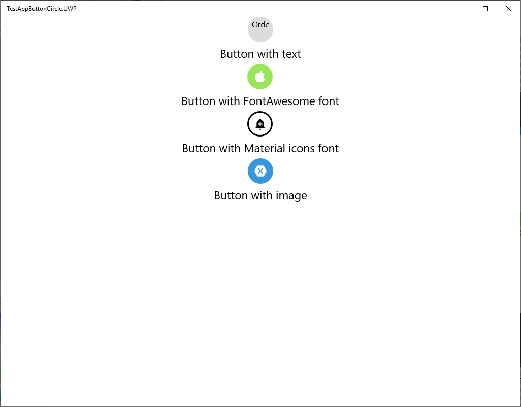 Creando botones circulares en Xamarin.Forms