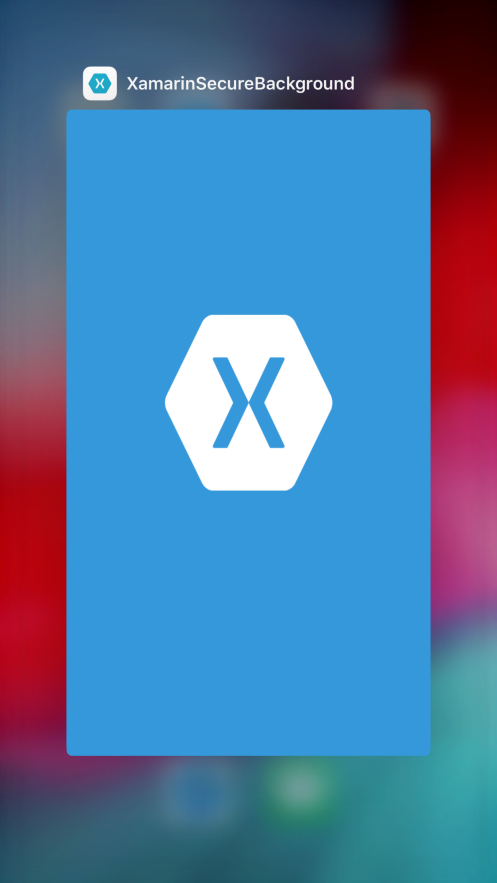 Ocultando la información de una aplicación suspendida en Xamarin.Forms