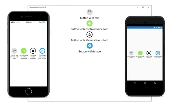 Creando botones circulares en Xamarin.Forms